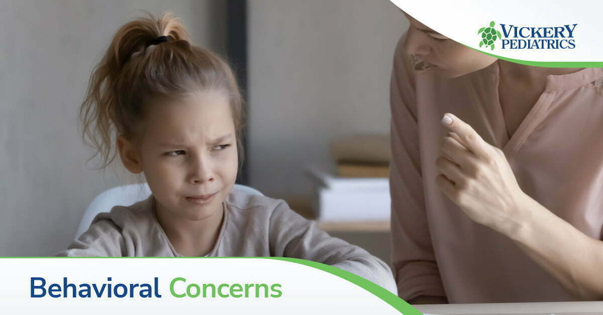 A child with a behavioral disorder before treatment at the pediatrician