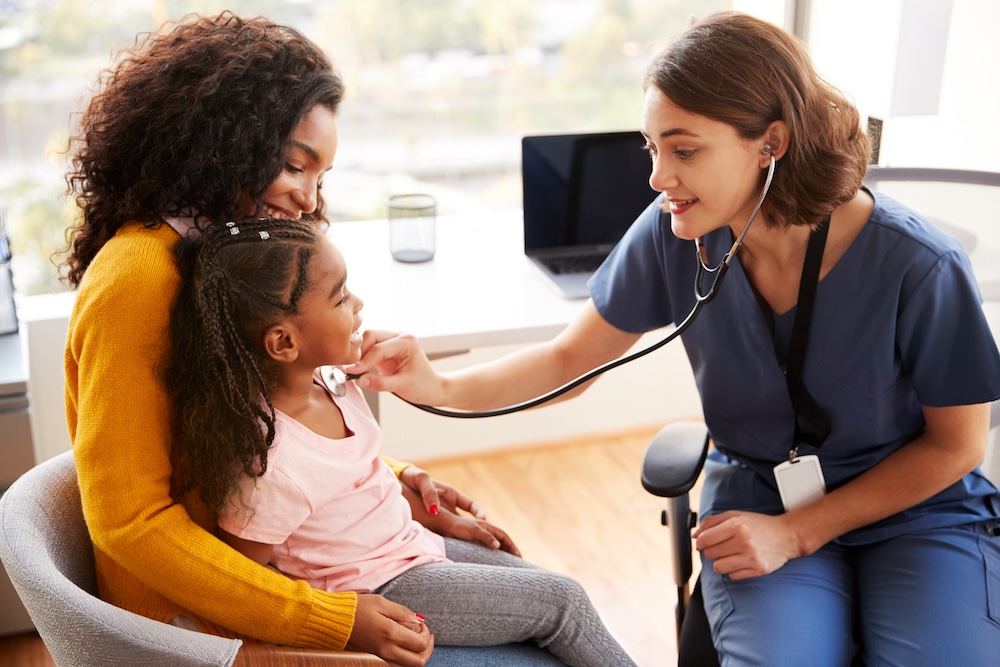 Consistent pediatric check-ups help protect children from the flu.